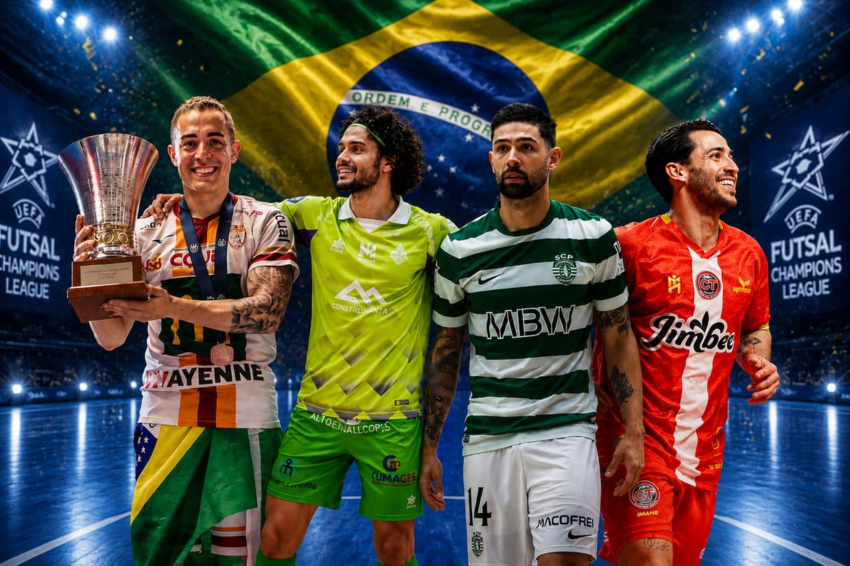 Legião brasileira domina Final Four da Champions League de Futsal na Itália