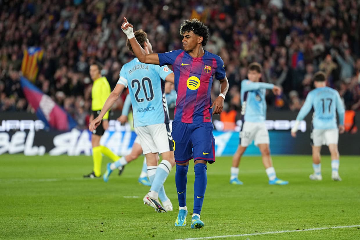 Barcelona vence Celta, consolida liderança na La Liga, mas preocupa com lesão de Yamal