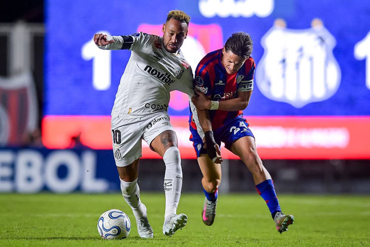 Santos reage com gol de Gabigol e empata com San Lorenzo na Copa Sul-Americana