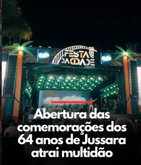 Jussara celebra 64 anos com praça lotada no 1º dia e grande público esperado para este sábado