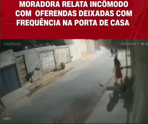 Irecê: Moradora do bairro Boa Vista relata incômodo com entrega recorrente de oferendas na porta de casa