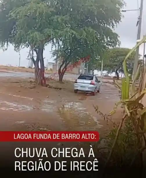 Barro Alto: Pancadas de chuva são registradas na zona rural e em cidades da região nesta segunda-feira (17)
