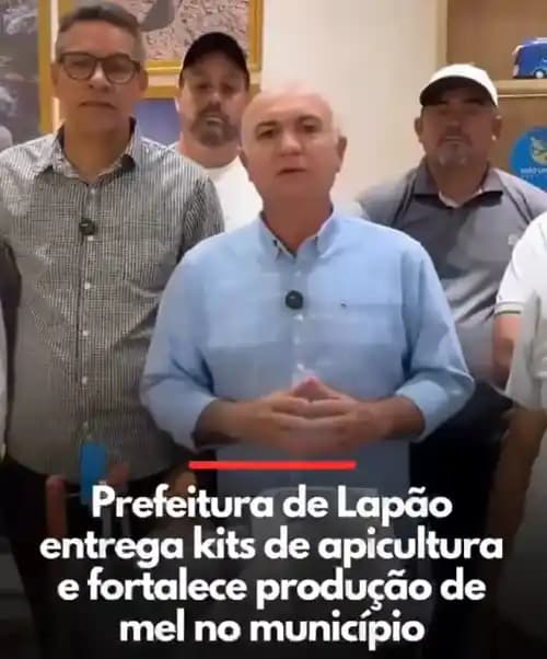 Lapão: Prefeitura entrega 15 kits de apicultura para fortalecer produtores rurais do município
