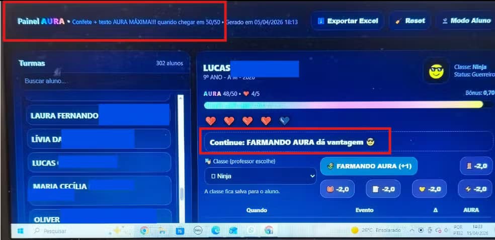 Gamificação na escola: professora utiliza conceito de 'Aura' para motivar alunos em SP