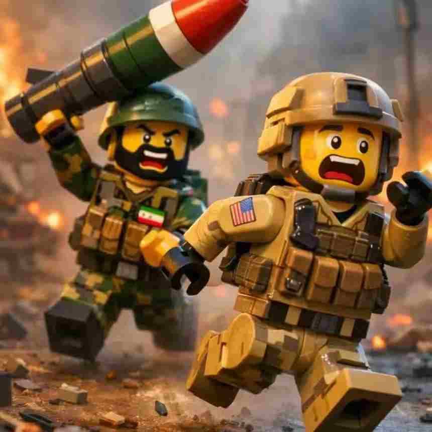 Propaganda Pró-Irã com Estilo Lego Usa IA para Disseminar Narrativas Globais