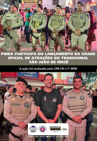 Irecê - São João de Irecê: Atrações são anunciadas e Polícia Militar garante planejamento de segurança para os festejos