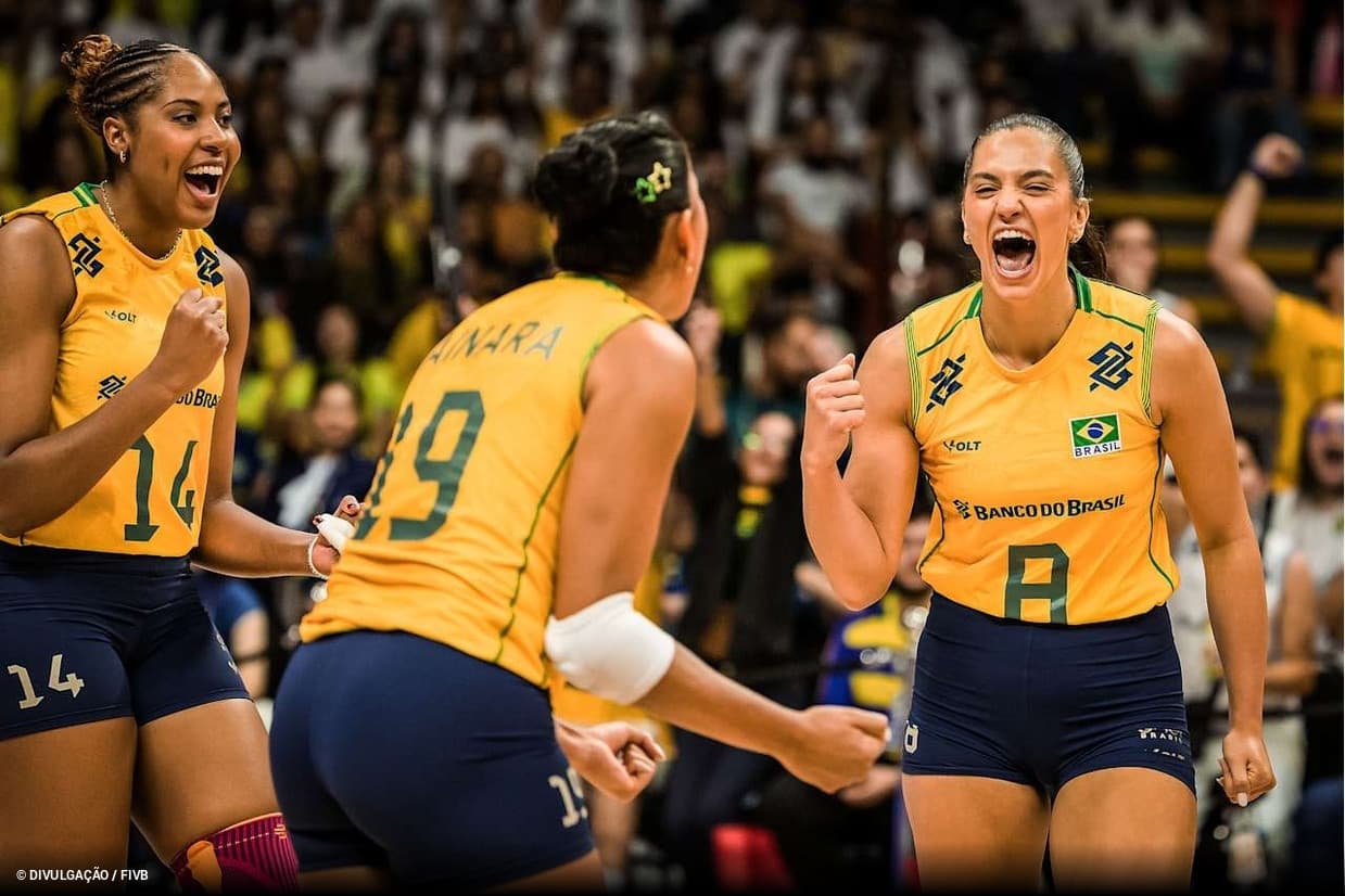Brasil derruba invencibilidade da Itália e assume liderança da VNL
